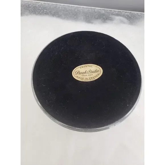 Vintage‎ Punch Studio Monogram Domed Crystal Paperweight K desk office gift work - Picture 4 of 6